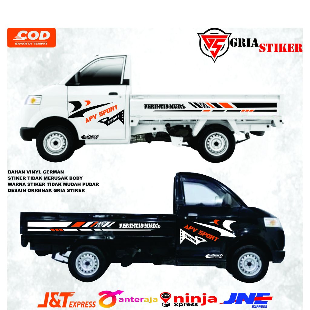Terbaru Stiker Mobil Pick Up Suzuki New Carry Apv Luxury Grandmax Stiker Mobil Jet Pick Up cutting s