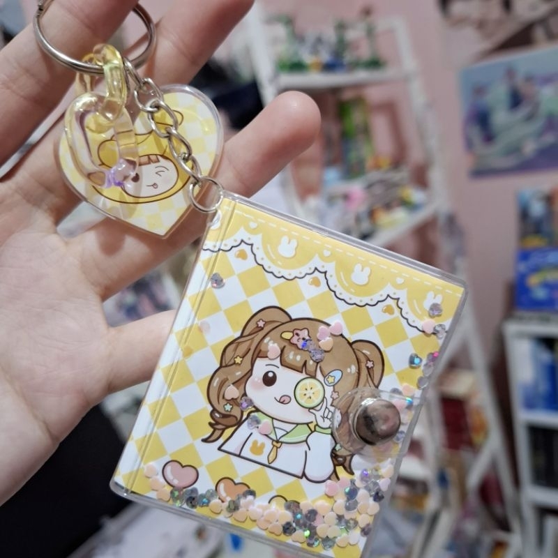 Gantungan Kunci Buku/ Keychain Keyring Notebook Polos/ Hiasan Tas Aesthetic