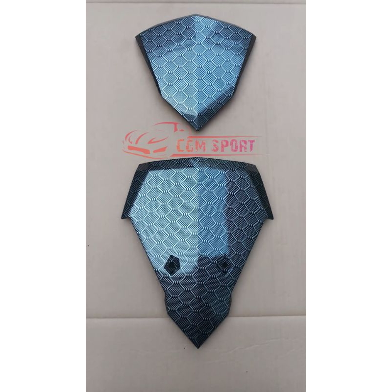 PANEL DASI DEPAN SET VISOR  VARIO LED OLD 125/150 CARBON MOTIF HEXAGONAL GLOSY 2015-2017