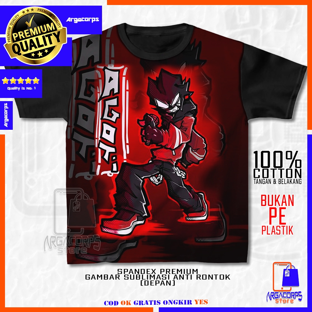 Kaos Anak 3D Baju Anak Premium Agoti Mod 3 FNF Funkin AUG Baju Distro -  Argacorps Store