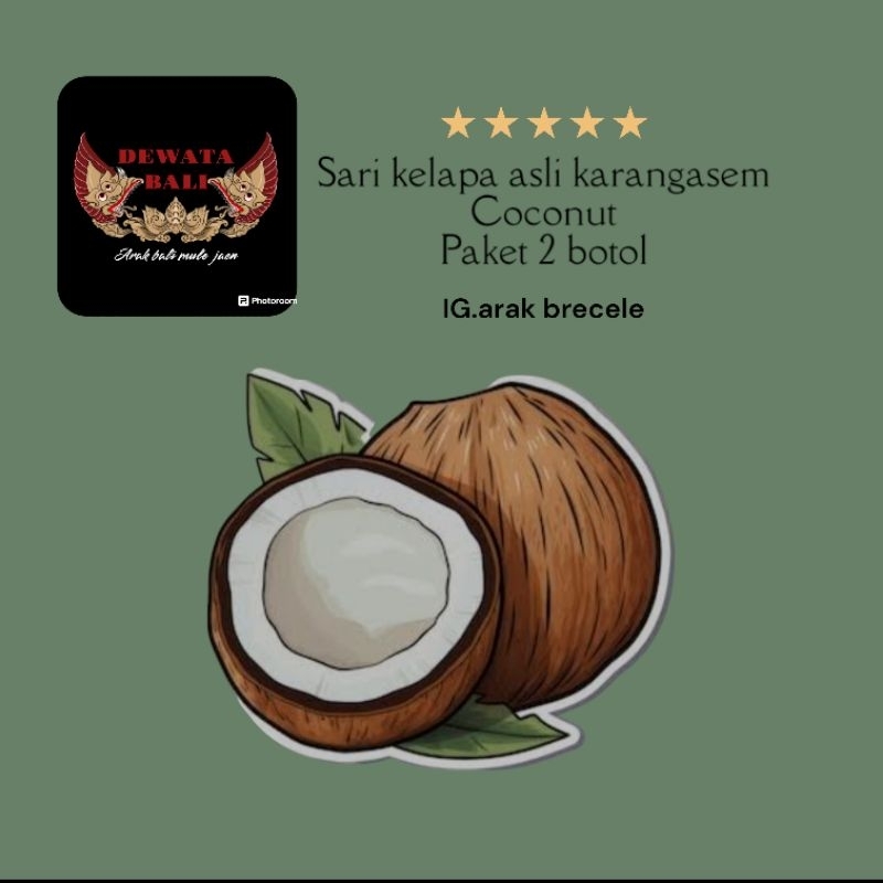 

Sari buah kelapa asli original paket 2 botol 600ml