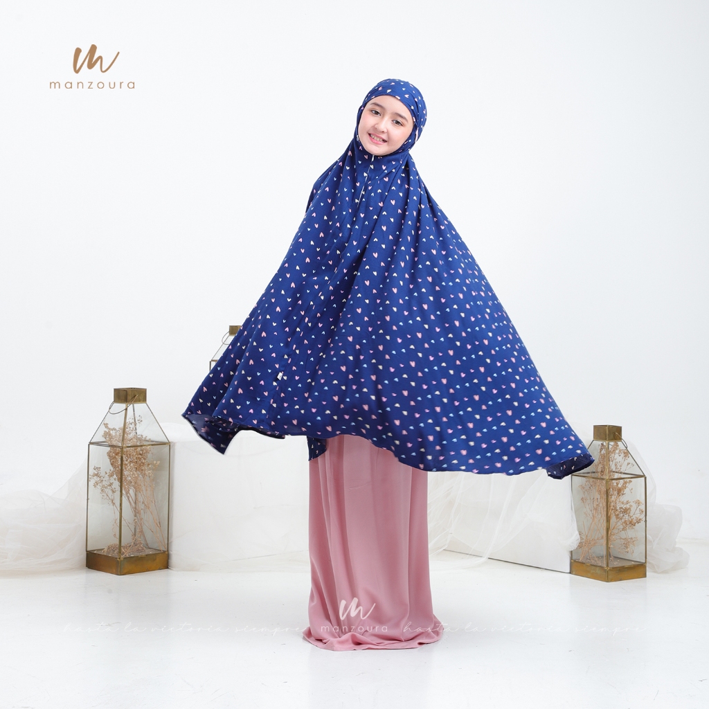 Mukena Anak Perempuan Rayon Premium 2in1 Resleting Mukenah Tanggung TK SD SMP Remaja Dewasa Couple