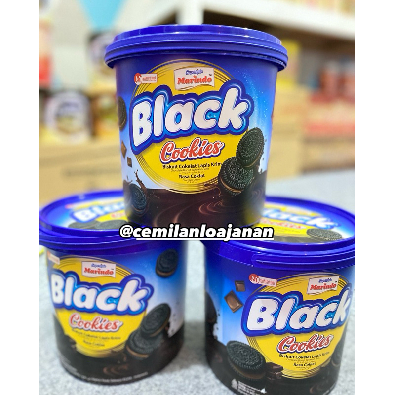 

black cookies coklat