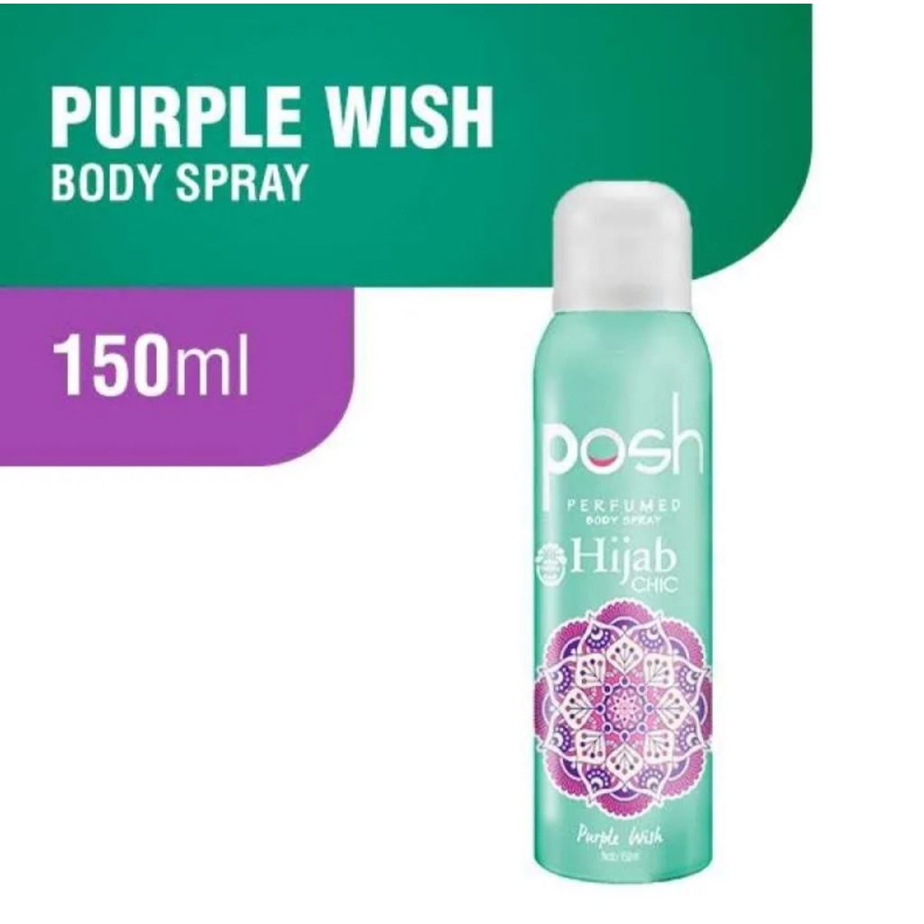 Posh Hijab Body Spray Purple Wish 150ml