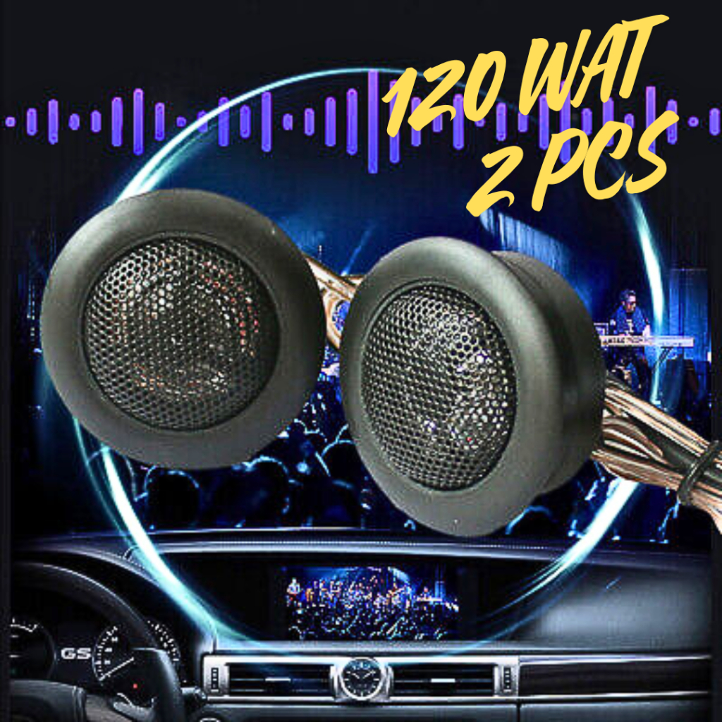 Tiaoping Speaker Mobil Full Bass Tweeter  2 Inch HiFi Strong Rebound 120W - MA-260