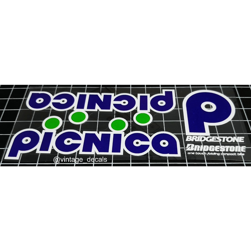 sticker decals sepeda Bridgestone PICNICA