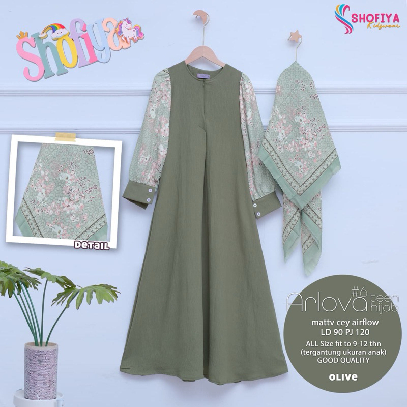 Arlova set kids shofiya / shofia kids / original shofiya / arlova series / arlova anak / arlova kids
