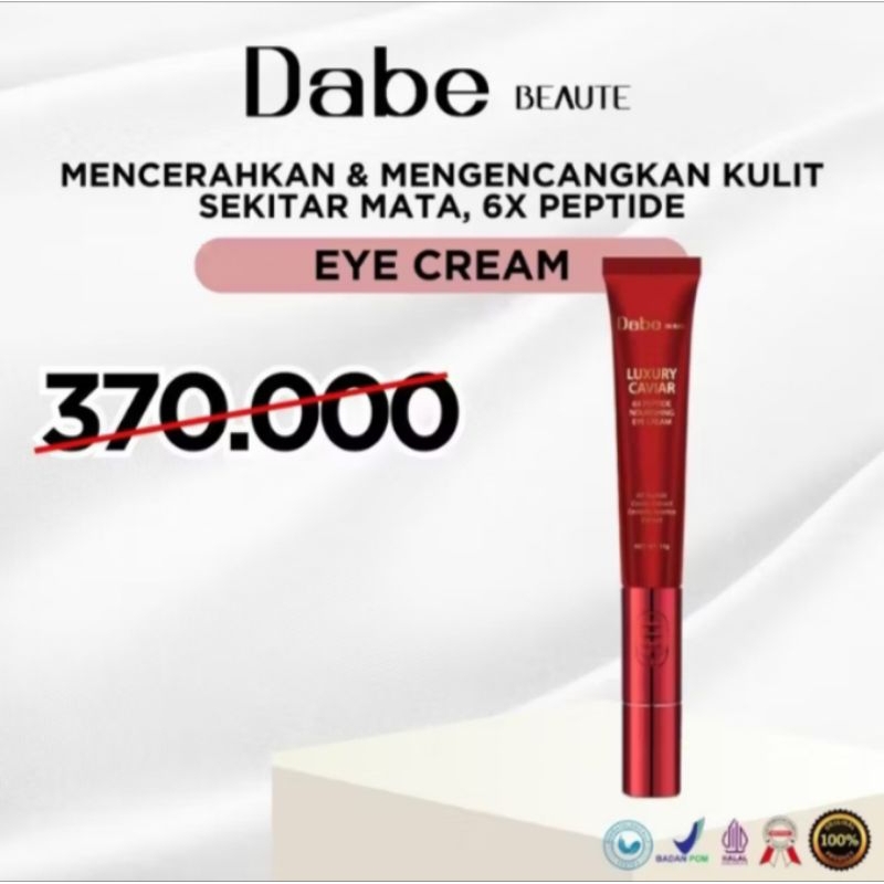 Ready Eye crem Dabe beauty Luxury Caviar 6x peptide nourishing Eye Crem