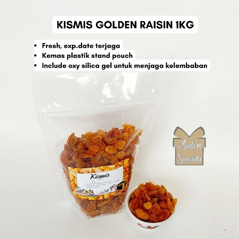 

Kismis golden raisins 1kg berkualitas camilan haji umroh lebaran idul fitri