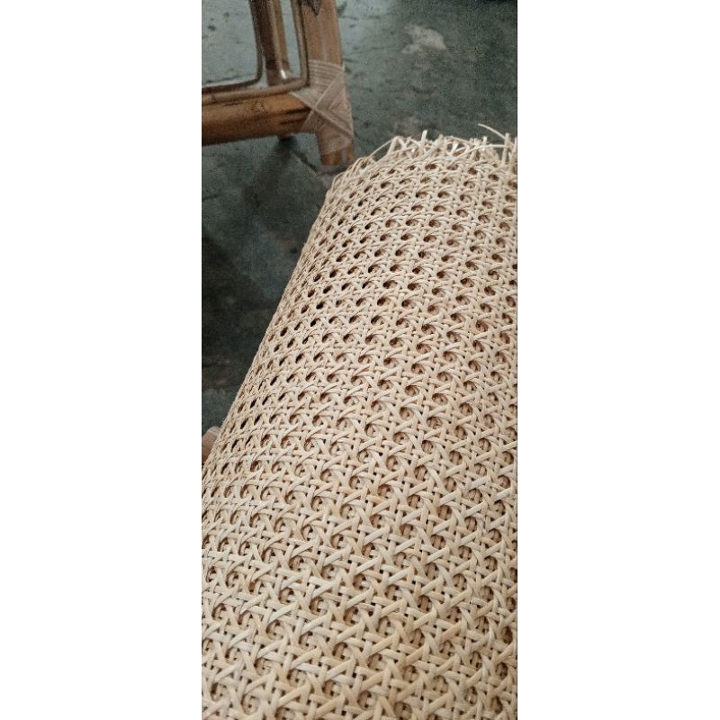 Anyaman Rotan Lembaran Lokal Webbing Open / Mata ayam /Kembang Tanjung