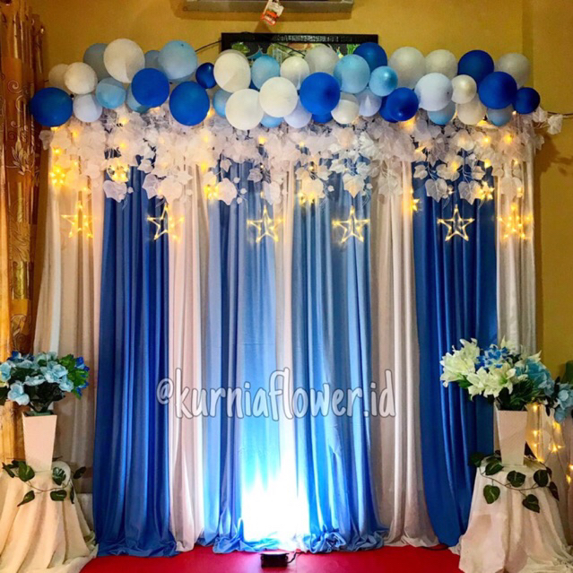 Kain Dekorasi Wedding Backdrop Lamaran Wedding Dekor Khitanan Ulang Tahun