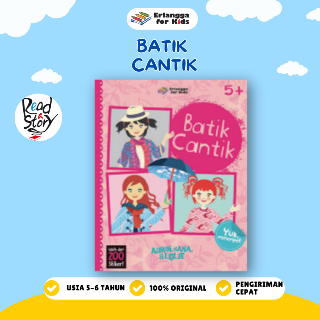 [Erlangga] Buku Stiker Anak: Yuk Menempel