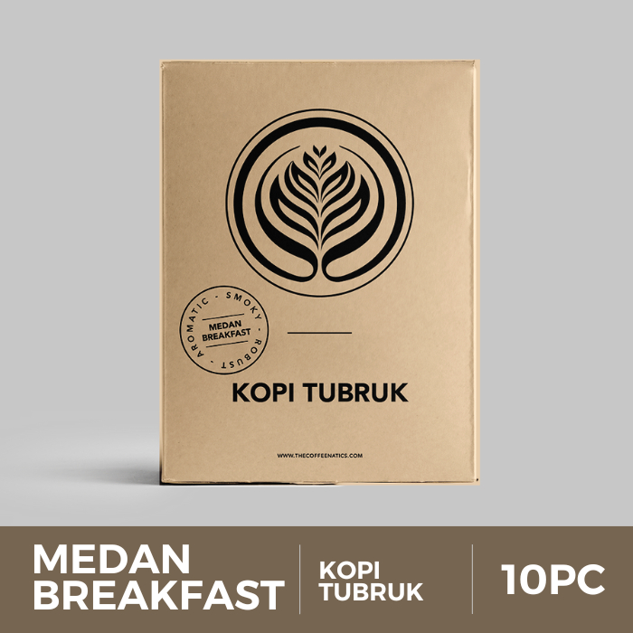 

Medan Breakfast Kopi Tubruk Box - Kopi Tubruk Robusta Sachet | Coffeenatics