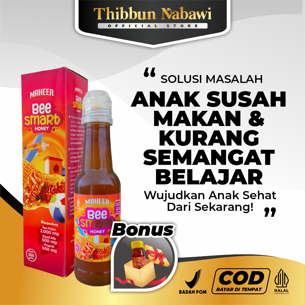 

Bee Smart Maheer Madu Kecerdasan Anak Herbal Murni 360ml