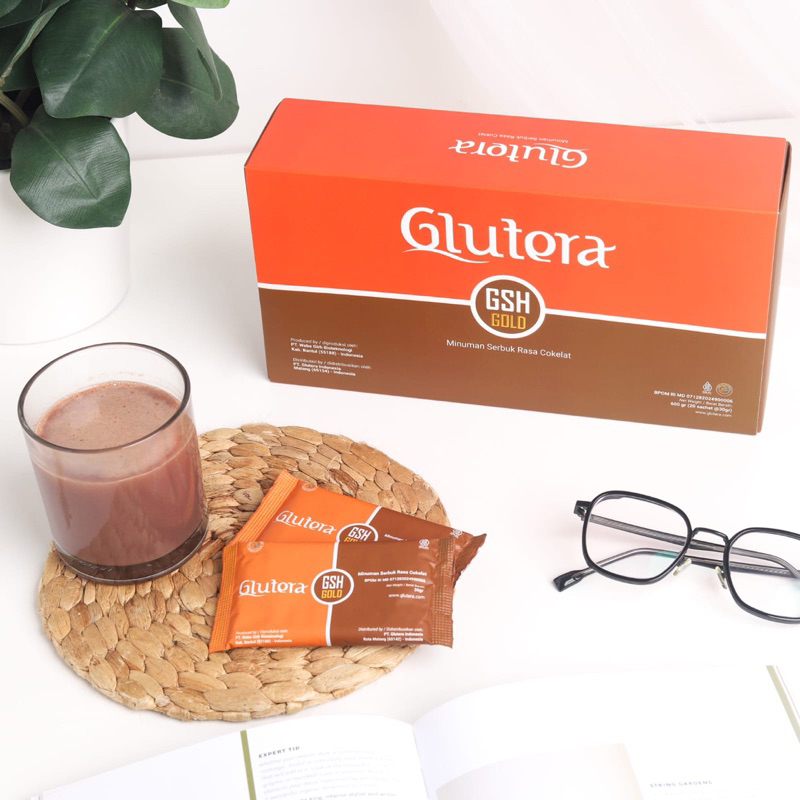[BOX] Glutera GSH GOLD Glutathione Collagen 5000 mg - Minuman Suplemen Antioksidan Pemutih Kulit