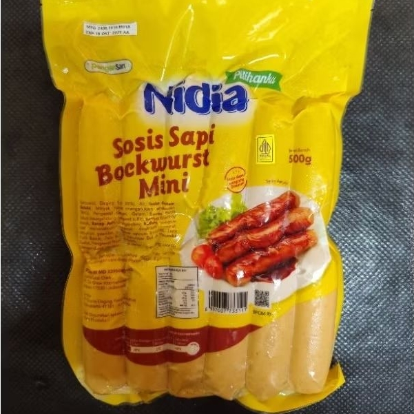 

Nidia Sosis Bratwurst Mini 500gr
