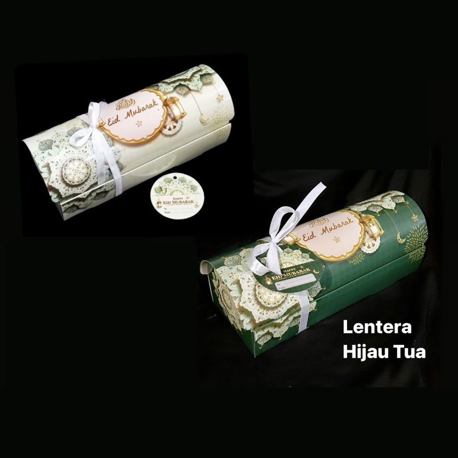 

( 10pcs ) Box bolu gulung motif lebaran idul fitri 30x10x9 cm dus roll cake kotak kemasan kue bolgul