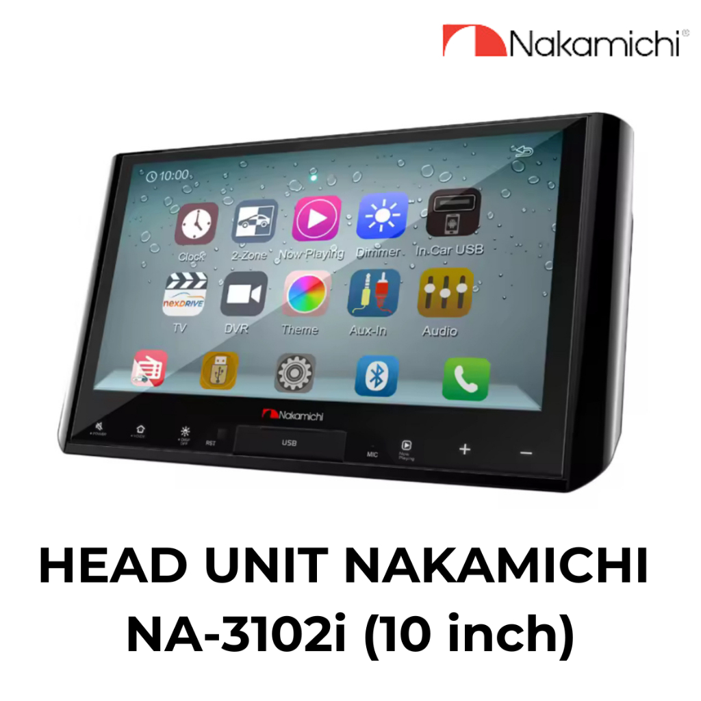 Nakamichi Headunit OEM NA-3102i (10 inch) Double Din (2 din) OEM Expander Audio Mobil