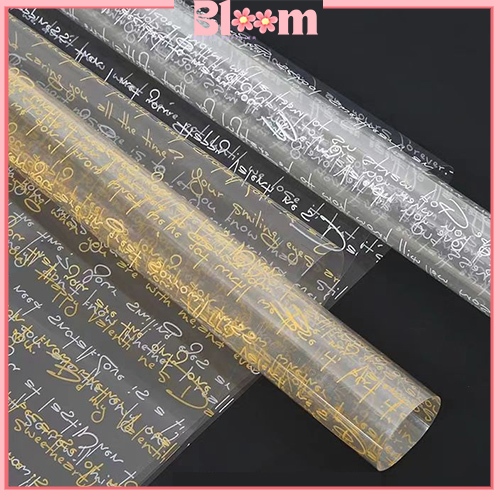 Flower wrapping paper bening Plastik buket bunga bening transfarant