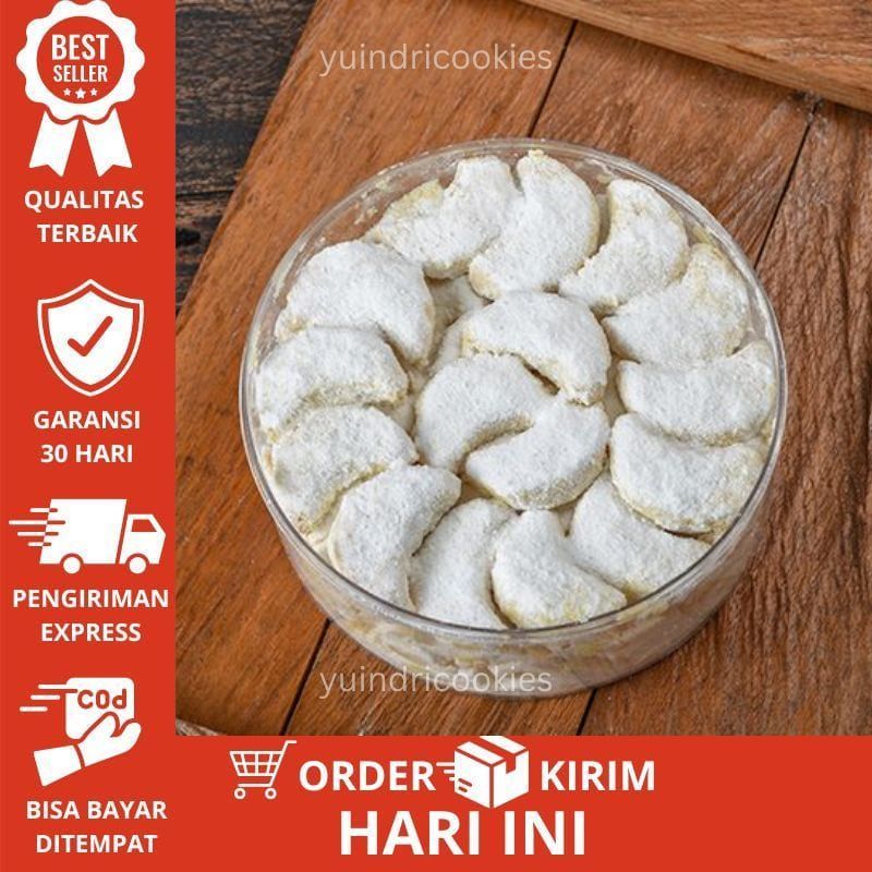 

Putri Salju Premium Enak Murah 250gr 1/4 kg Kue Kering Lebaran