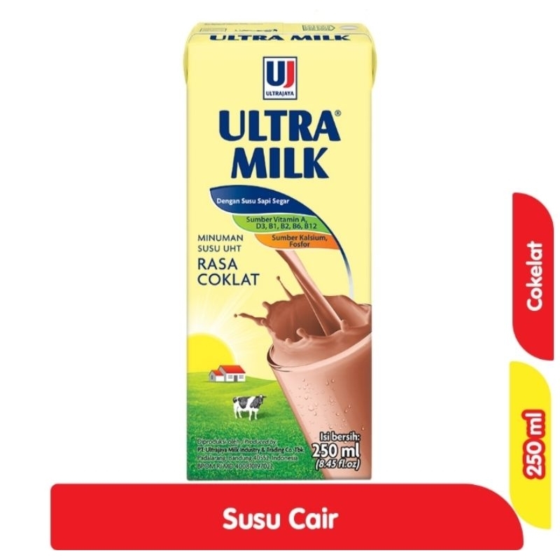 

Ultra Milk Susu UHT Coklat Kotak 250 ml