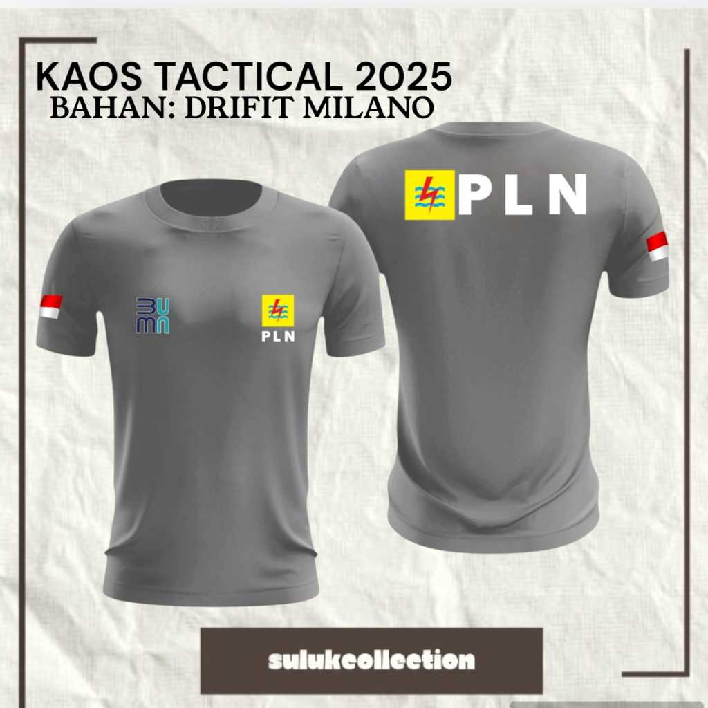 KAOS JERSEY PLN / SERAGAM PLN / BAJU LAPANGAN PLN / KAOS DINAS PLN