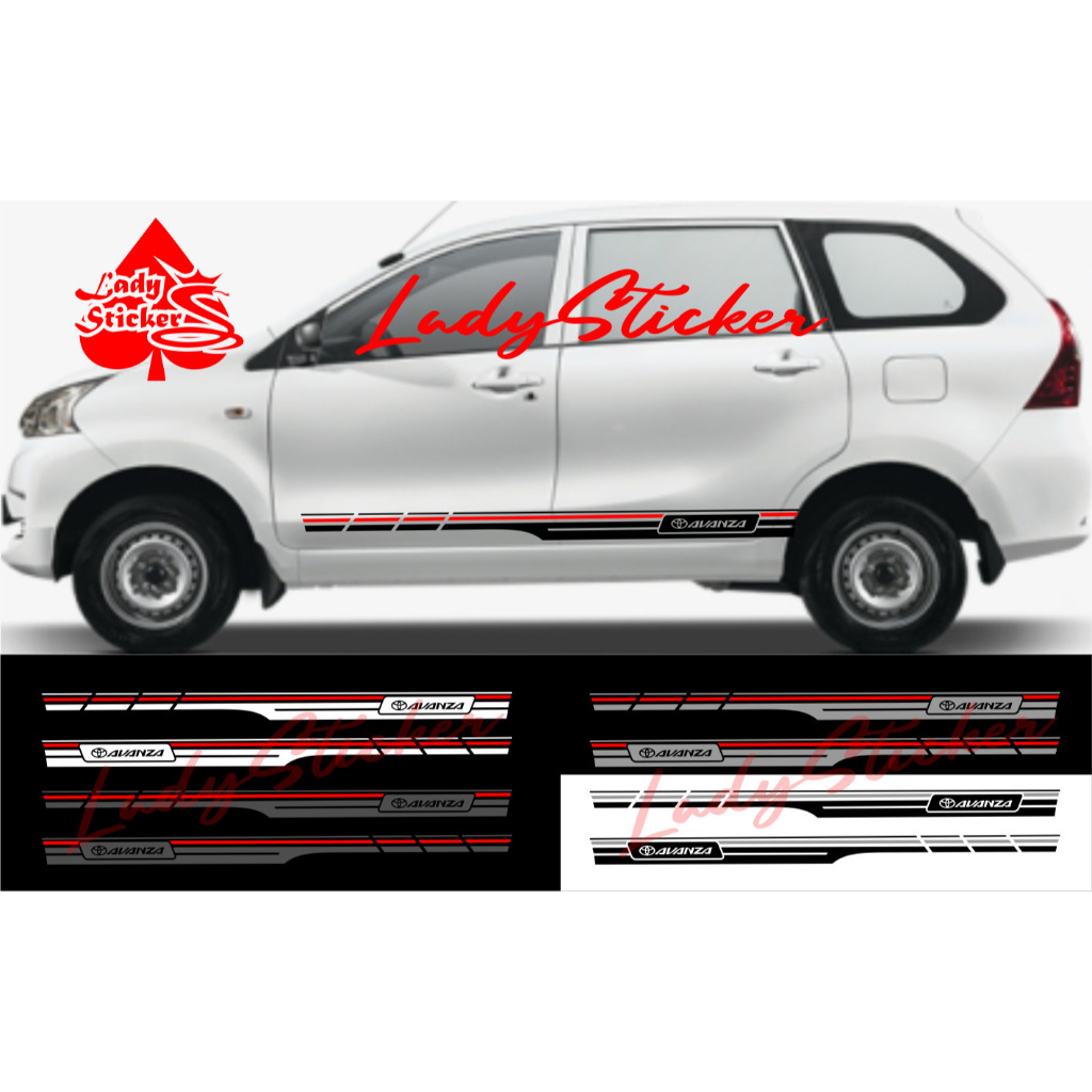 Sticker stiker mobil avanza cutting sticker mobil toyota avanza