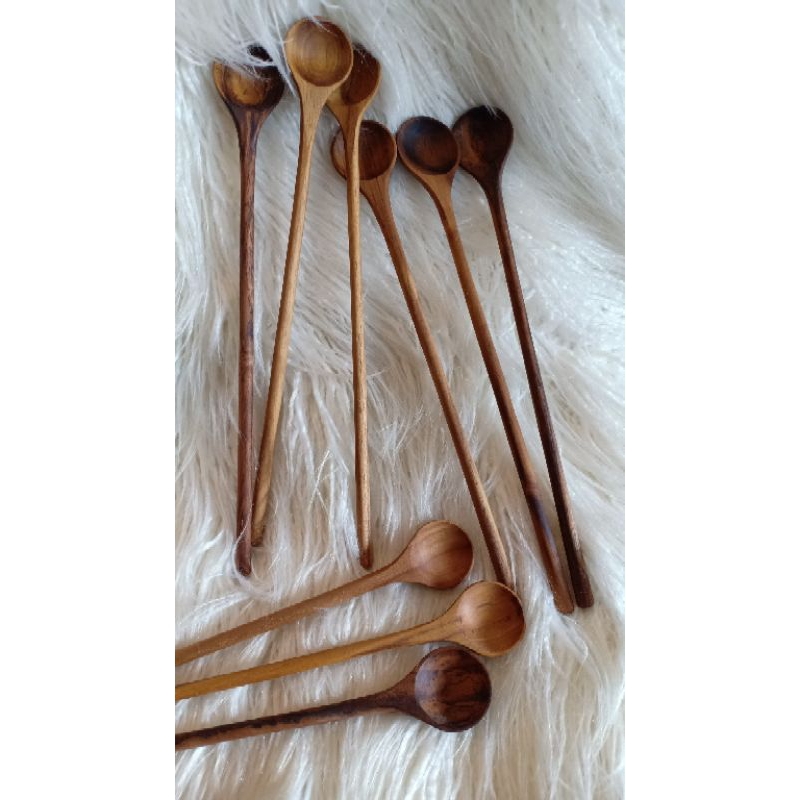 Sendok madu | Sendok Kayu Jati | Peralatan makan dan minum | Food grade