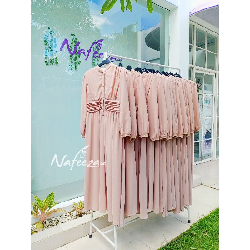 Seragam Pengajian Gamis Ibu Arisan Jahit Custom Baju Muslim Busana Muslimah Fashiom Moslem Dress Sya