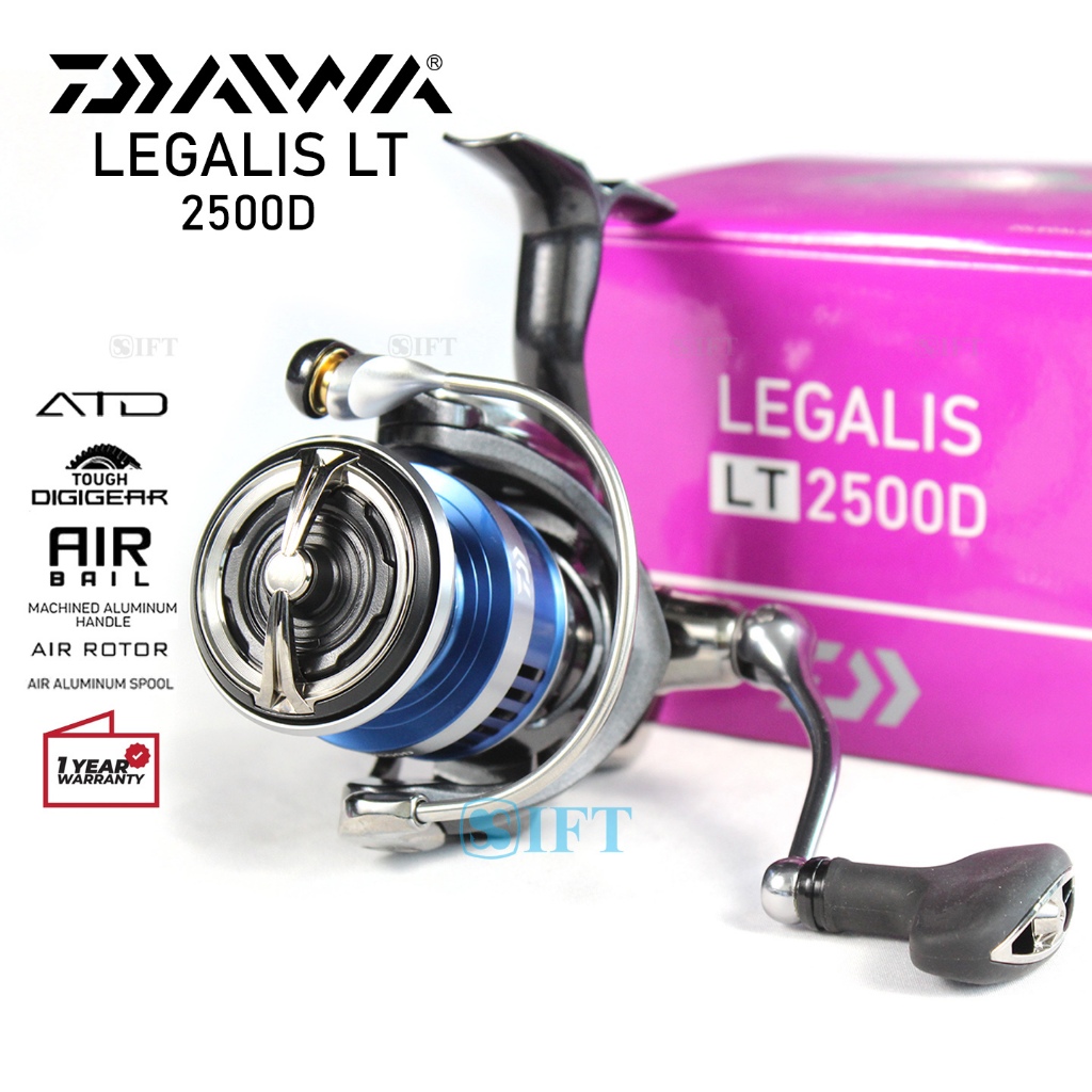 Reel DAIWA LEGALIS LT 1000 -- 5000D-C | Kolam Sungai Laut | Spinning Ringan Kuat Resmi IFT
