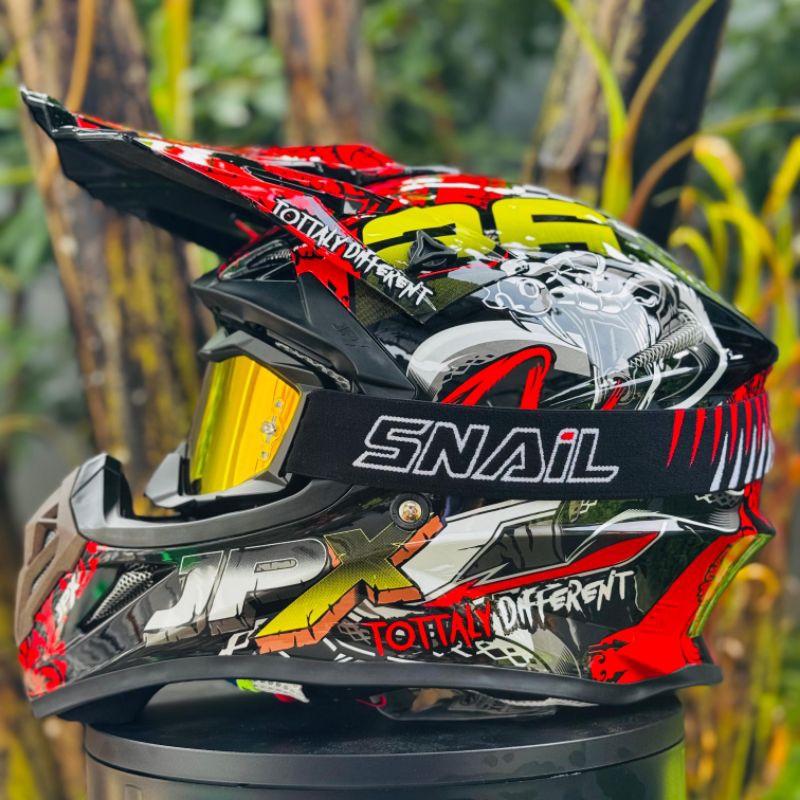 Helm Cross JPX X16 Super Black