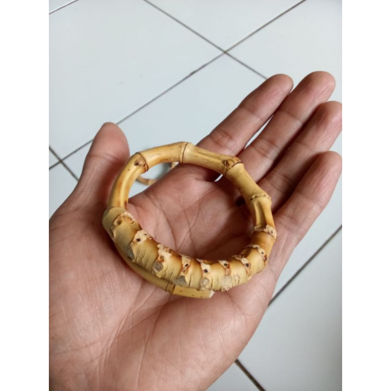 gelang bambu, gelang akar bambu ruas langka, gelang etnik