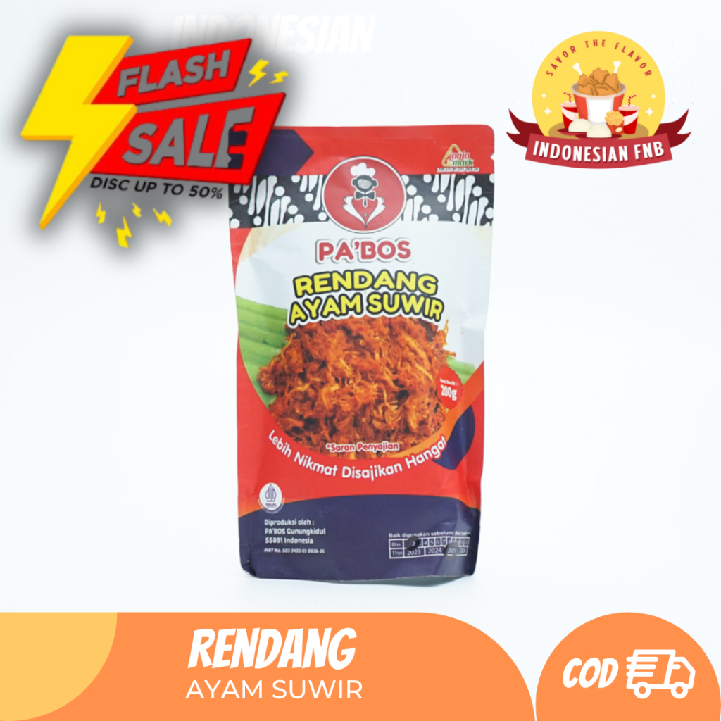 

PA'BOS Rendang Ayam Suwir Cita Rasa Otentik Nusantara 200g