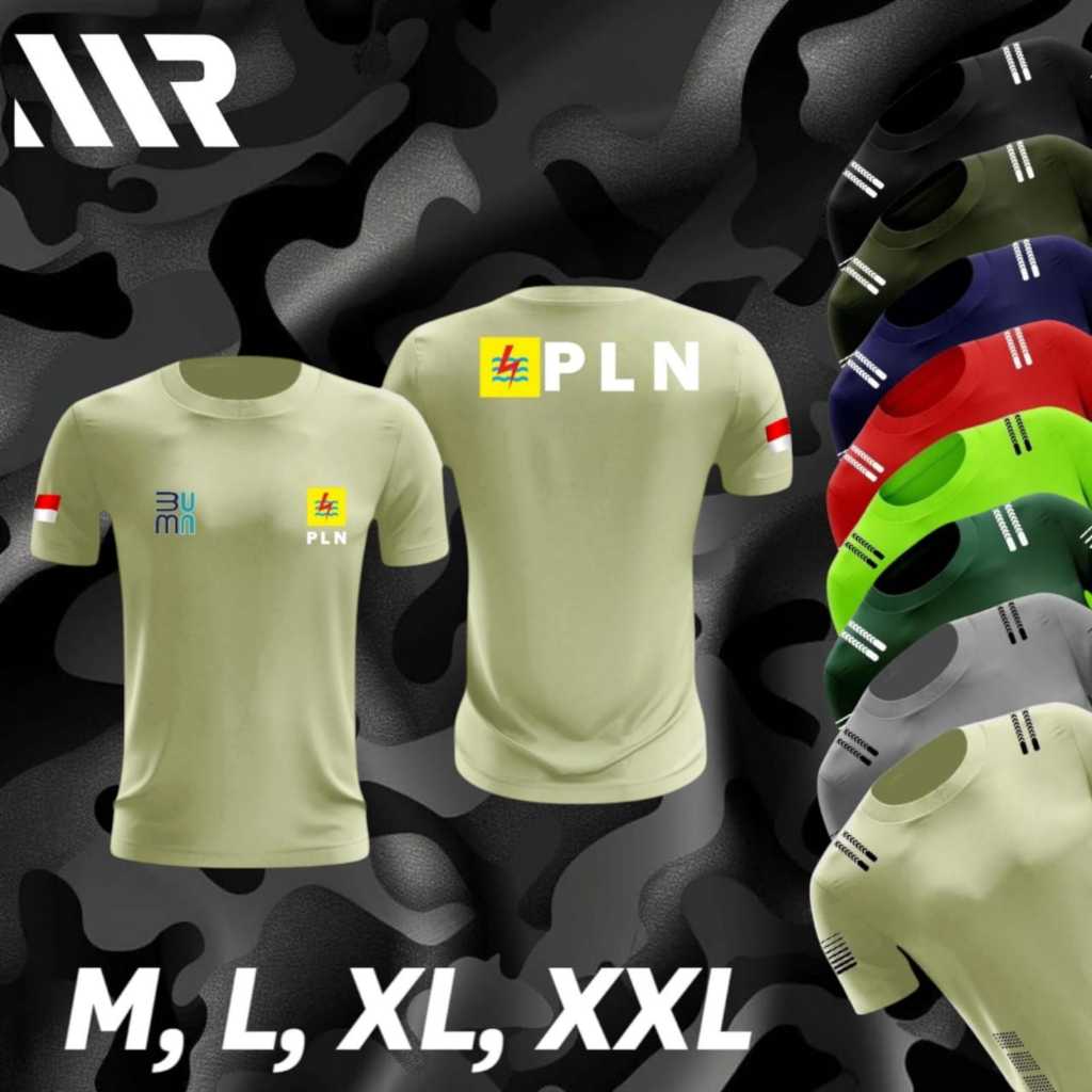 Kaos Jersey PLN terbaru /kaos PLN /Jersey PLN /kaos lapangan PLN /bahan DRYFIT MILANO