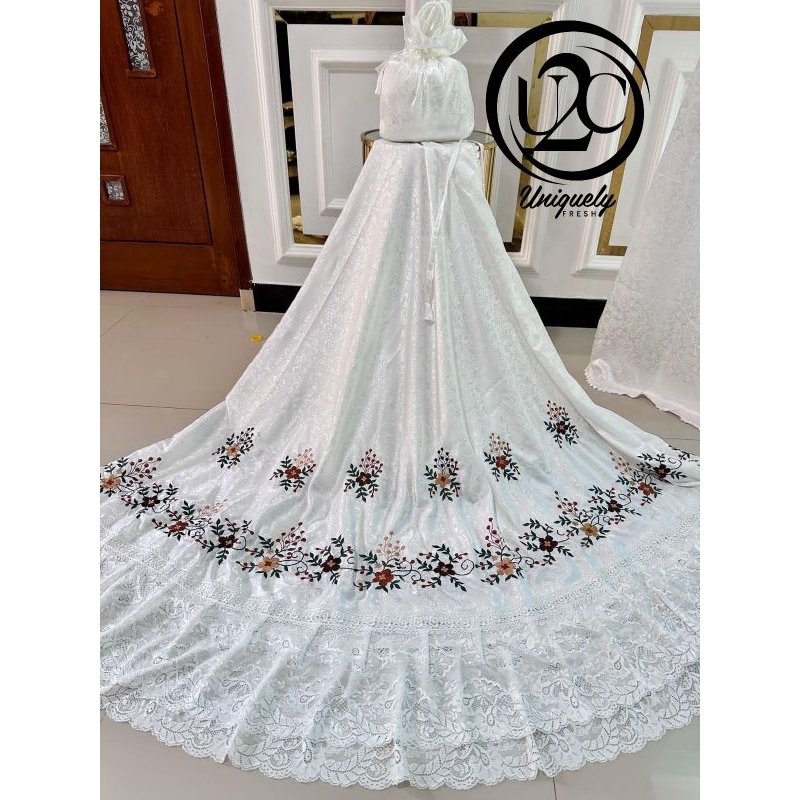 MUKENA BORDIR PADANG BY U2C SUTRA URAGIRI MEWAH EDISI LEBARAN SIZE JUMBO KUALITAS TERBAIK REKOMENDED