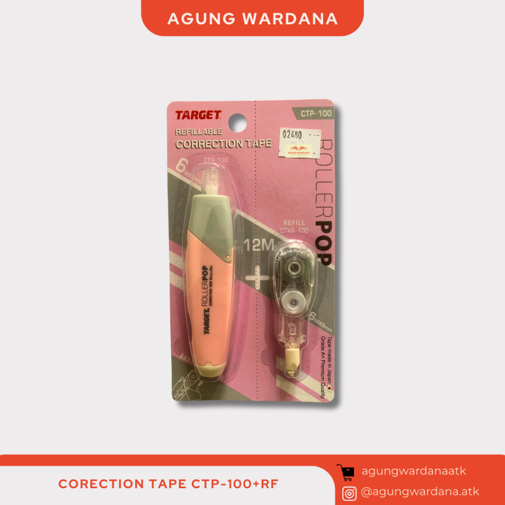 

TARGET CORECTION TAPE CTP-100 + REFILL TIPE X PITA