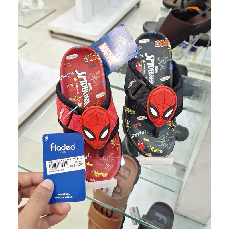 FLADEO Kids Sandal jepit anak spiderman size 26-35