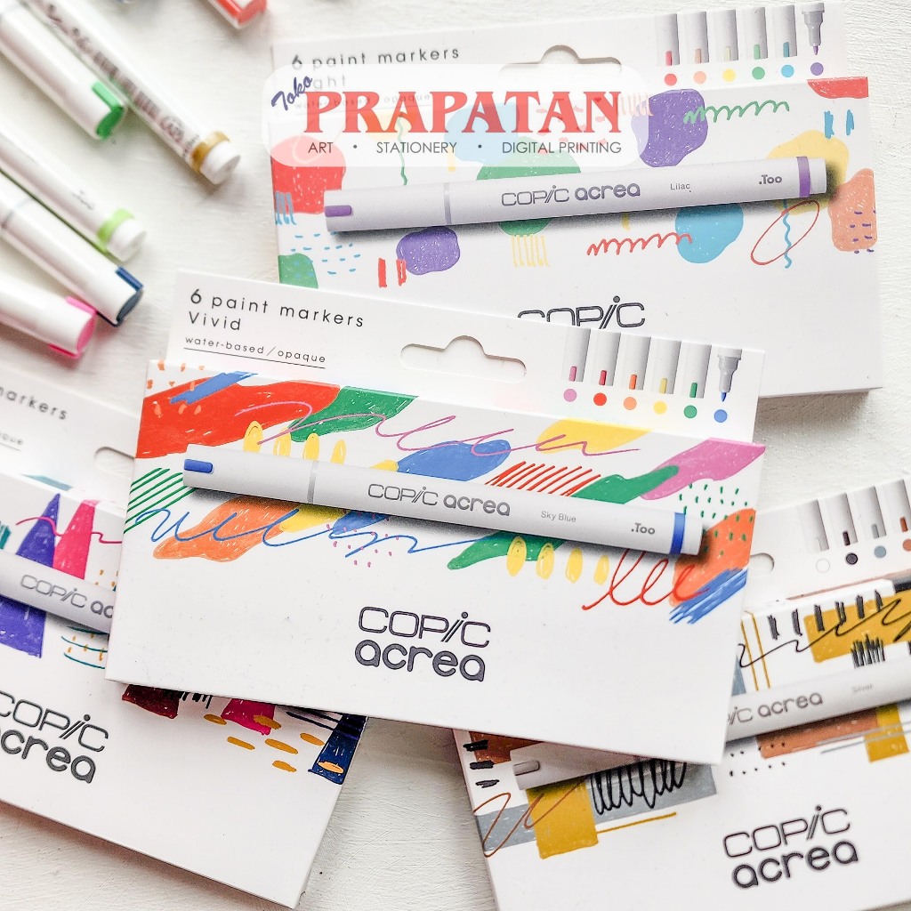 

Copic Acrea Paint Marker Set 6 | Acrylic Marker