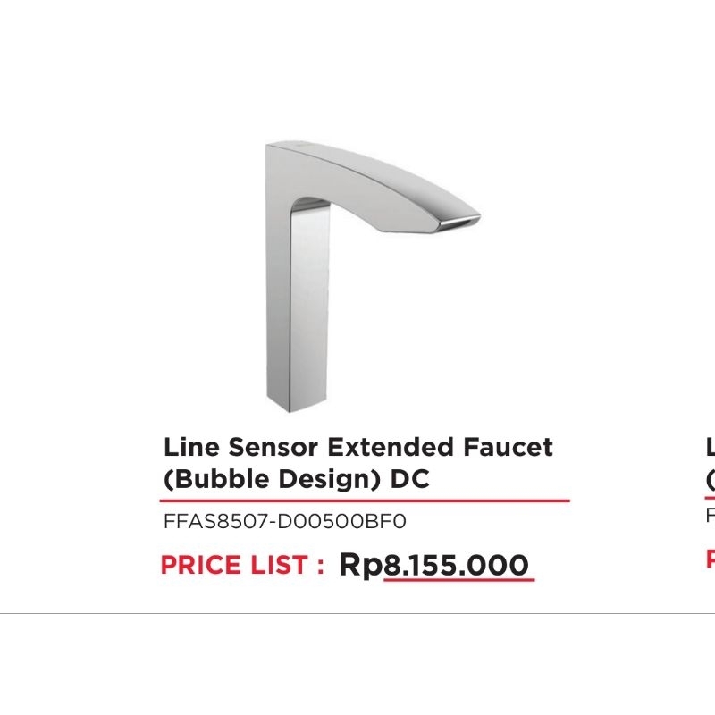 Line Sensor Extended Faucet(Bubble Design) DC keran kran sensor otomatis keran kran wastafel America