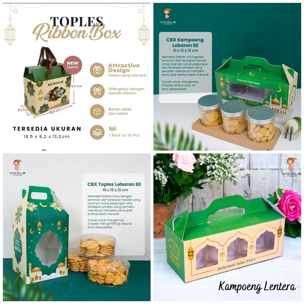 

BOX COOKIES/BOX TOPLES TABUNG ISI 3/BOX KUE KERING LEBARAN/IDUL FITRI