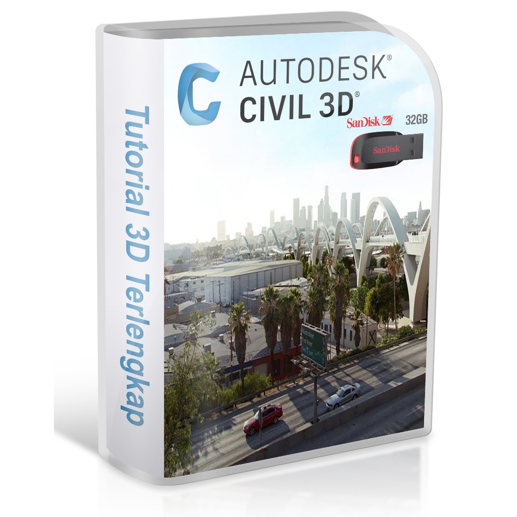 AutoCAD Civil 3D 2020 - 2026 Video Tutorial Mastering Series via Flashdisk 32GB