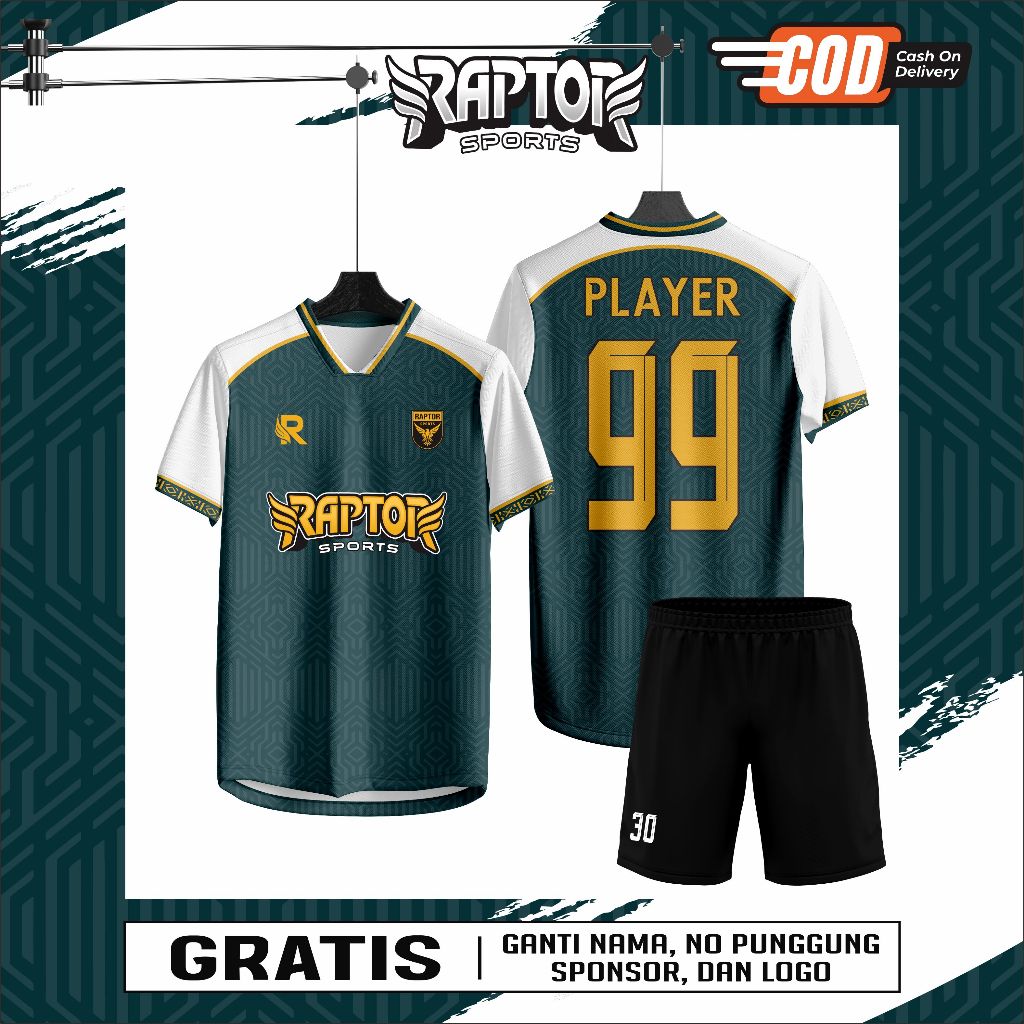 Jersey Futsal Full Printing Bebas Custom Design (BISA SATUAN)