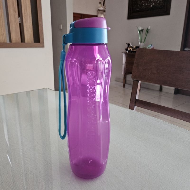 PRELOVED ECO bottle 1 liter botol minum tupperware - Ungu