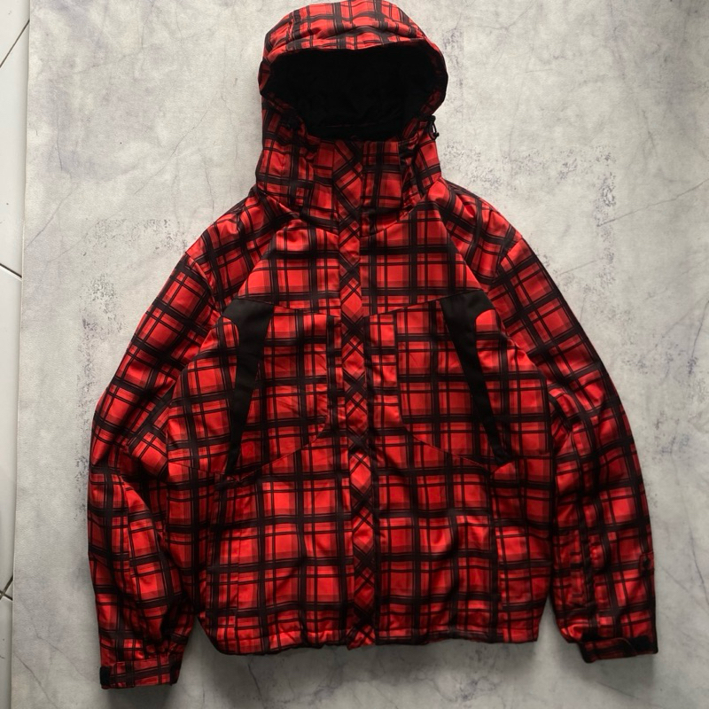 Snowboard Outdoor Jacket Vaxpot (red black tartan)