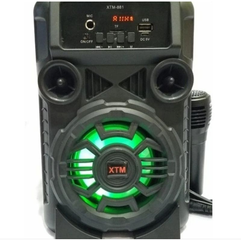 SPEAKER BLUETOOTH XTM-881 FREE MIC SPEAKER MULTIMEDIA BISA UNTUK KARAOKE