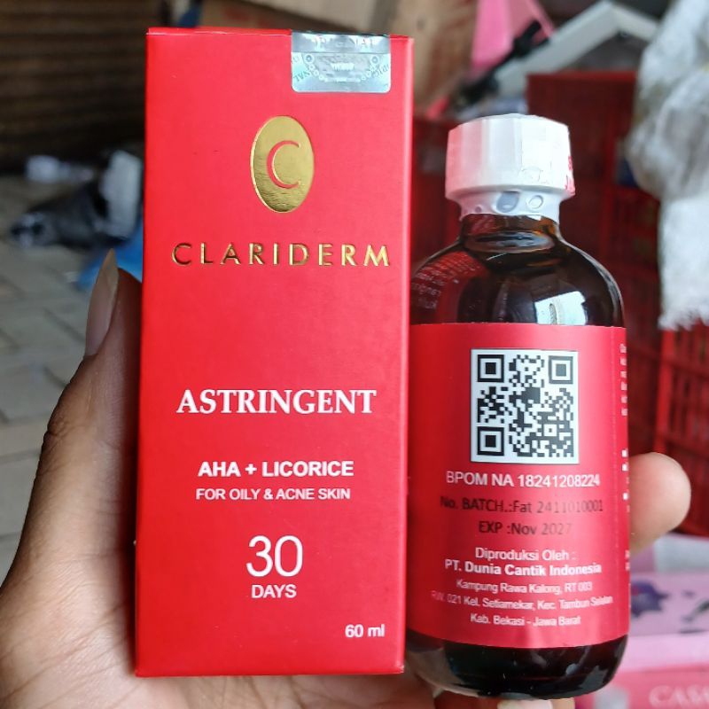[100% Asli] BPOM TONER CLARIDERM 3 ORIGINAL / CLARIDEM