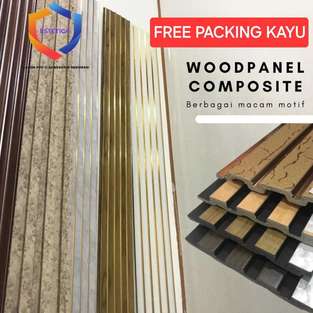WPC Wood Wall Panel PVC Dekorasi Dinding Wallpanel Pengganti Stiker Dinding Wallpaper Motif Marmer