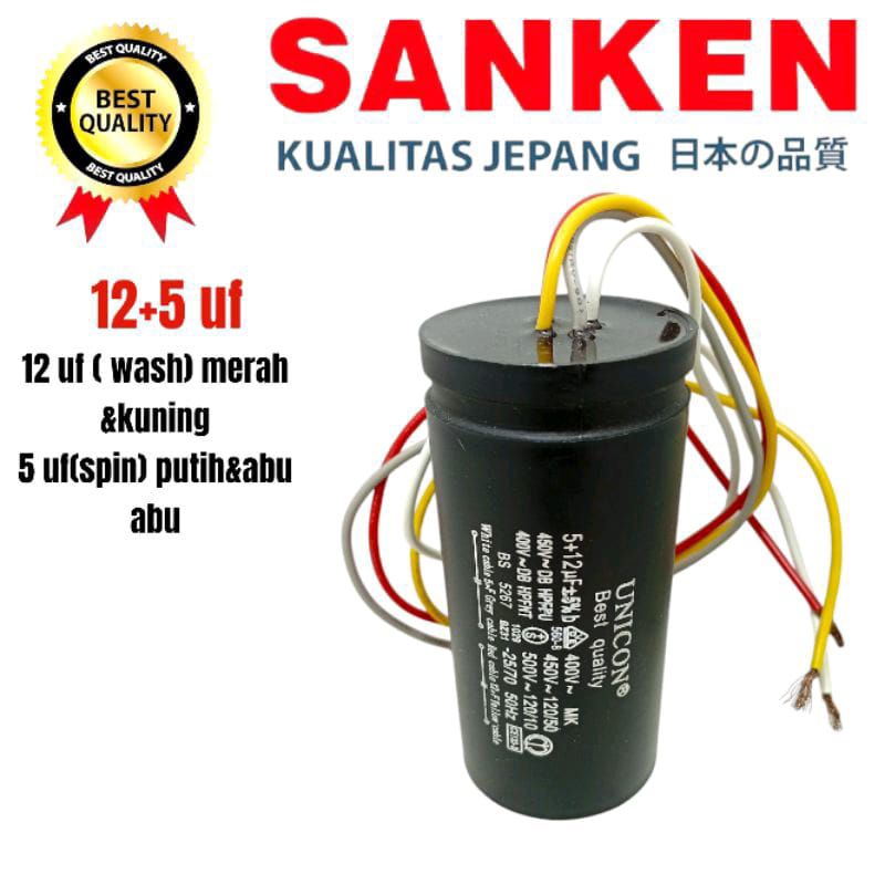KAPASITOR MESIN CUCI SANKEN TW9110 MESIN CUCI SANKEN 2 TABUNG