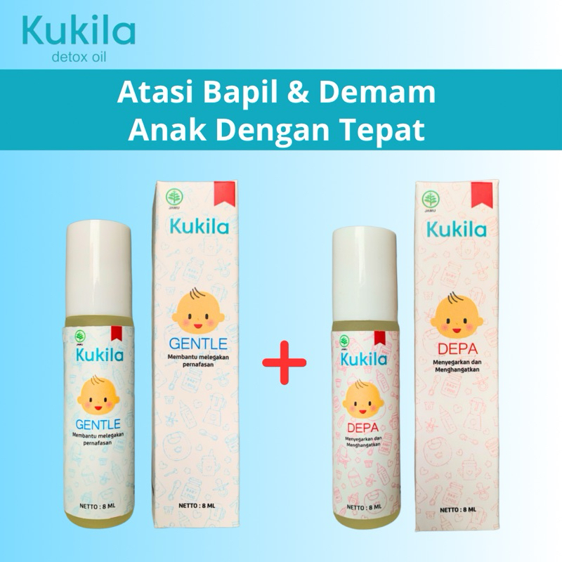 Kukila Paket Hemat Kukila Baby Cough N Flu & Fever Drop Obati Batuk Pilek Demam Pada Bayi 0 - 3 Tahu