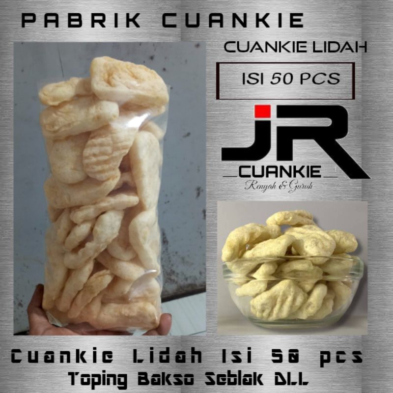 

Cuankie Lidah isi 50 pcs Gurih Renyah Topping Bakso Mie instand Seblak